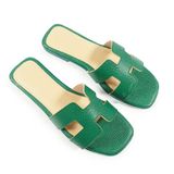 Dép nữ chữ H đế cao 1cm mã HNDE1F615 (Size 36 -> 39)