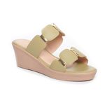 Dép nữ đế xuồng PU siêu nhẹ cao 5cm Hanatabi quai nhị (35-39) mã HNDE6F991