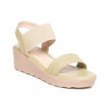 giày sandal nữ đế PU siêu nhẹ cao 5cm Hanatabi quai ngang hậu thun (35-40) mã HNSD5F1143