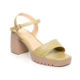 Giày Sandal Nữ Đế PU Siêu Nhẹ Cao 7cm Hanatabi Quai Xếp Hậu C (35-39) Mã HNSDG7F966
