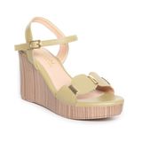 giày sandal nữ đế xuồng PU siêu nhẹ cao 9cm Hanatabi quai ngang hậu c (35-39) mã HNSDX9F1013