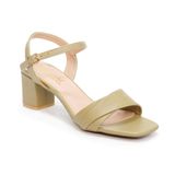 giày sandal nữ cao gót 5cm Hanatabi quai xếp mũi vuông hậu C đế TA bigsize (35-41) mã HNSDG5F864