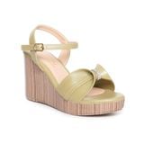 giày sandal nữ đế xuồng PU siêu nhẹ cao 9cm Hanatabi quai bông hậu c (35-39) mã HNSDX9F1019