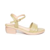 Giày sandal nữ đế PU kem siêu nhẹ cao 5cm Hanatabi quai ngang 1 xếp hậu c bigsize (35-42) mã HNSDG5F1139