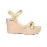 Giày Sandal Nữ Đế Xuồng PU Siêu Nhẹ Cao 9cm Hanatabi Quai Chéo Hậu C (35-39) Mã HNSDX9F1155