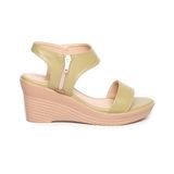 giày sandal nữ đế xuồng PU siêu nhẹ cao 7cm Hanatabi quai ngang khóa kéo (35-39) mã HNSDX7F1026