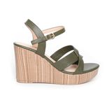 giày sandal nữ đế xuồng PU siêu nhẹ cao 9cm Hanatabi quai chéo hậu c (35-39) mã HNSDX9F988