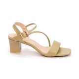 Sandal nữ Hanatabi bản ngang 2 quai chéo khóa mũi vuông gót cao 5cm hậu c mã HNSDG7F896 (Size 35 -> 41)