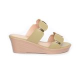 Dép nữ đế xuồng PU siêu nhẹ cao 5cm Hanatabi quai nhị (35-39) mã HNDE6F991