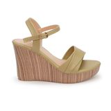 giày sandal nữ đế xuồng PU siêu nhẹ cao 9cm Hanatabi quai 2 xếp hậu c (35-39) mã HNSDX9F845