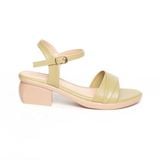 Giày sandal nữ đế PU kem siêu nhẹ cao 5cm Hanatabi quai ngang 2 xếp hậu c bigsize (35-42) mã HNSDG5F1140