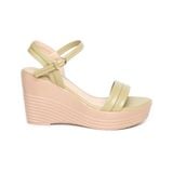 Giày Sandal Nữ Đế Xuồng PU Siêu Nhẹ Cao 9cm Hanatabi Quai Ngang Hậu C (35-39) Mã HNSDX9F1154