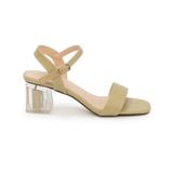 giày sandal nữ cao gót mika 5cm Hanatabi quai ngang mũi vuông đế TA bigsize (35-41) mã HNSDG869