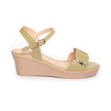giày sandal nữ đế xuồng Pu siêu nhẹ cao 5cm Hanatabi quai ngang hậu c (35-39) mã HNSD6F992