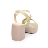 giày sandal nữ đế PU siêu nhẹ cao 7cm Hanatabi quai 1 xếp hậu c (35-39) mã HNSDG7F967