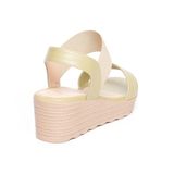 giày sandal nữ đế PU siêu nhẹ cao 5cm Hanatabi quai ngang hậu thun (35-40) mã HNSD5F1143