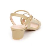 Sandal nữ Hanatabi bản ngang 2 quai chéo khóa mũi vuông gót cao 3cm hậu c đế TA cao cấp chống trơn trượt mã HNSDG7F895 (Size 35 -> 41)