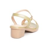 giày sandal nữ đế PU kem siêu nhẹ cao 5cm Hanatabi quai ngang hậu c bigsize (35-42) mã HNSDG5F1002