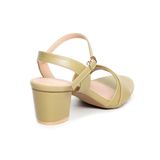 Sandal nữ Hanatabi quai ngang 2 xếp gót 5cm hậu c đế TA cao cấp chống trơn trượt mã HNSDG5F931 (Size 35 -> 41)