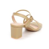 Sandal nữ Hanatabi bản ngang 2 quai chéo khóa mũi vuông gót cao 5cm hậu c mã HNSDG7F896 (Size 35 -> 41)