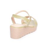 giày sandal nữ đế PU siêu nhẹ cao 5cm Hanatabi quai ngang hậu c (35-40) mã HNSD5F970