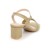 giày sandal nữ cao gót 5cm Hanatabi quai xếp mũi vuông hậu C đế TA bigsize (35-41) mã HNSDG5F864