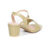 Giày sandal nữ cao gót 5cm Hanatabi quai 1 xếp mũi vuông hậu C đế TA bigsize (35-41) mã HNSDG5F862