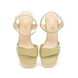giày sandal nữ cao gót 7cm Hanatabi quai 2 xếp mũi vuông hậu c đế TA bigsize (35-41) mã HNSDG7F936