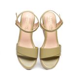 Giày sandal nữ đế xuồng PU siêu nhẹ cao 8cm Hanatabi quai 1 xếp hậu c (35-39) mã HNSDX8F1118