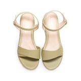giày sandal nữ đế PU siêu nhẹ cao 5cm Hanatabi quai 2 xếp hậu c (35-40) mã HNSD5F968