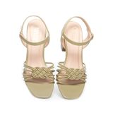 giày sandal nữ cao gót 5cm Hanatabi quai thắt mũi vuông hậu c đế TA bigsize (35-41) mã HNSDG5F1064