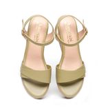Giày sandal nữ đế xuồng PU siêu nhẹ cao 8cm Hanatabi quai 2 xếp hậu c (35-39) mã HNSDX8F1119