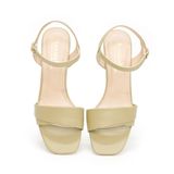 Giày sandal nữ cao gót 5cm Hanatabi quai 1 xếp mũi vuông hậu C đế TA bigsize (35-41) mã HNSDG5F862