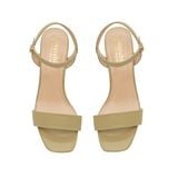 giày sandal nữ cao gót mika 5cm Hanatabi quai ngang mũi vuông đế TA bigsize (35-41) mã HNSDG869
