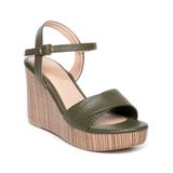 giày sandal nữ đế xuồng PU siêu nhẹ cao 9cm Hanatabi quai 2 xếp hậu c (35-39) mã HNSDX9F845