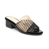 dép nữ đế PU đen siêu nhẹ cao 5cm Hanatabi quai lưới bigsize (35-42) mã HNDE5F1103