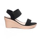 giày sandal nữ đế xuồng PU siêu nhẹ cao 7cm Hanatabi quai ngang hậu thun (35-39) mã HNSDX7F1088