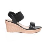 giày sandal nữ đế xuồng PU siêu nhẹ cao 7cm Hanatabi quai ngang hậu thun (35-39) mã HNSDX7F1088