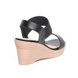 giày sandal nữ đế xuồng PU siêu nhẹ cao 7cm Hanatabi quai ngang hậu thun (35-39) mã HNSDX7F1088