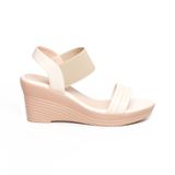 giày sandal nữ đế xuồng PU siêu nhẹ cao 7cm Hanatabi quai ngang hậu thun (35-39) mã HNSDX7F1088