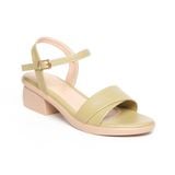 Giày sandal nữ đế PU kem siêu nhẹ cao 5cm Hanatabi quai ngang 1 xếp hậu c bigsize (35-42) mã HNSDG5F1139