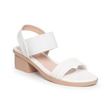 Giày sandal nữ đế PU siêu nhẹ cao 5cm Hanatabi quai ngang hậu thun bigsize (35-42) mã HNSDG5F1146