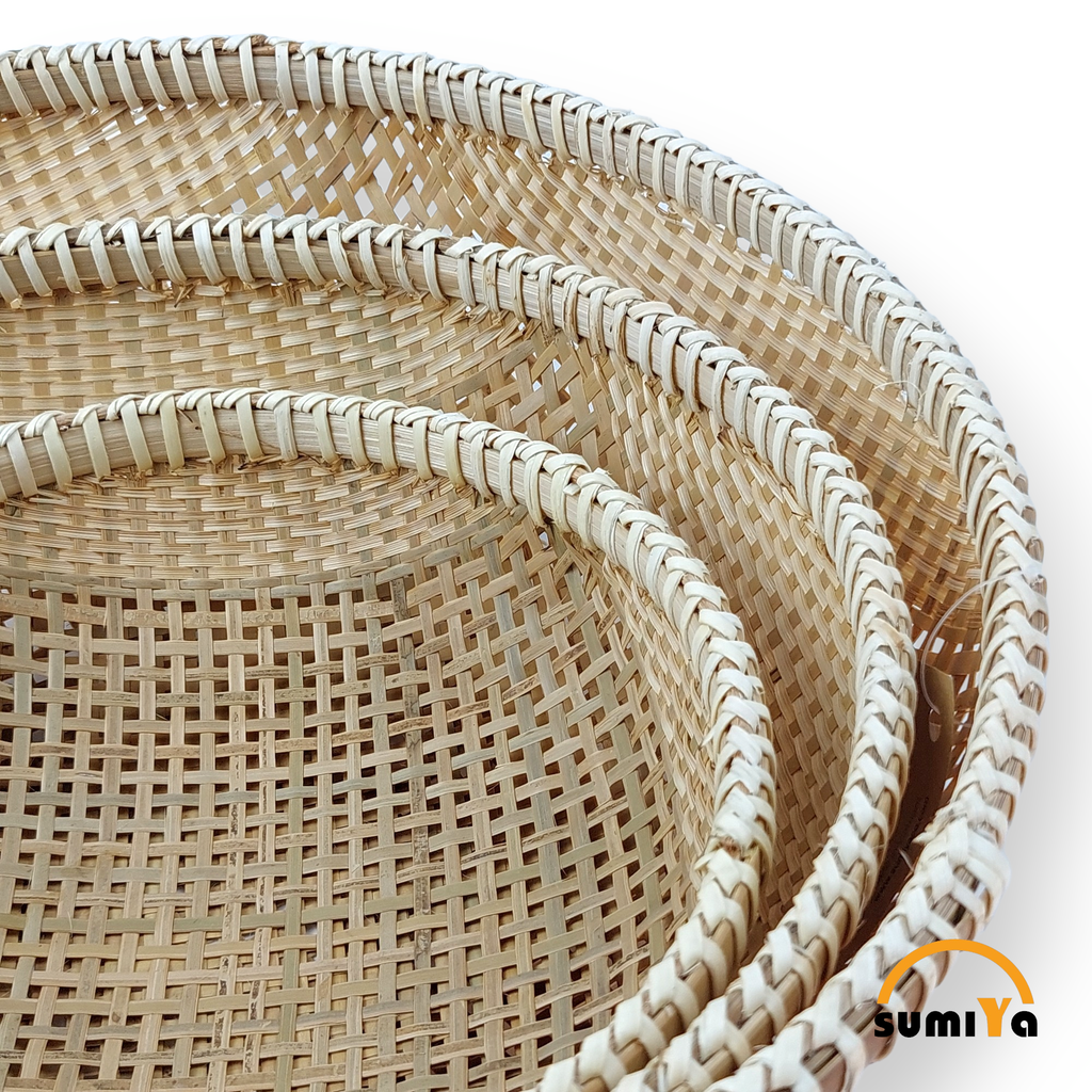 Rổ tròn cật tre cao cấp – SUMIYA