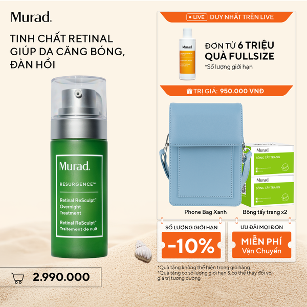 RESURGENCE - Tinh chất Retinal giúp cải thiện độ đàn hồi cho da Murad Retinal ReSculpt Overnight Treatment 30ml
