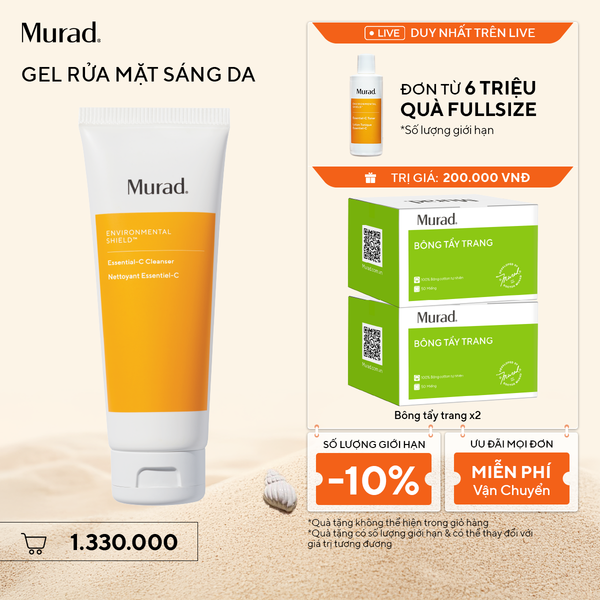 E-SHIELD - Gel rửa mặt sáng da Murad Essential-C Cleanser 200ml