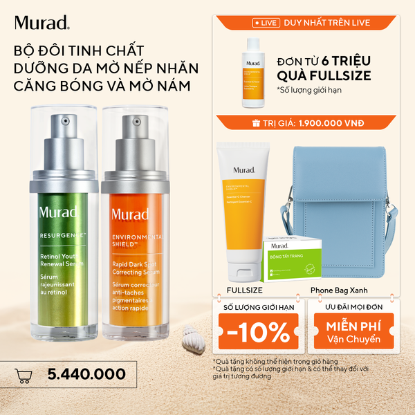 [Pre-ord] Bộ Đôi Tinh Chất Dưỡng, Căng Bóng Và Mờ Nám - Retinol Serum + Dark Spot Serum