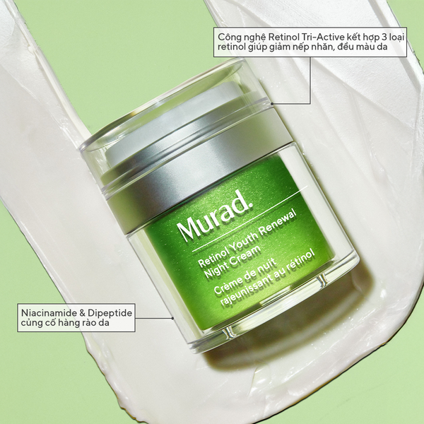 RESURGENCE - Kem dưỡng ẩm Retinol giúp da mịn màng và làm mờ nếp nhăn Murad Retinol Youth Renewal Cream 50ml