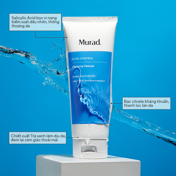 ACNE - Gel rửa mặt cho da dầu mụn Murad Clarifying Cleanser 200ml