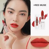  Son Thỏi Lì 3CE SOFT MATTE LIPSTICK Vỏ Trong Suốt Cho Làn Môi Mịn Màng Ẩm Mượt 3.5g. 