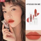  Son Thỏi Lì 3CE SOFT MATTE LIPSTICK Vỏ Trong Suốt Cho Làn Môi Mịn Màng Ẩm Mượt 3.5g. 